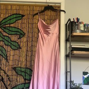 Baby Pink silky Prom/Formal dress